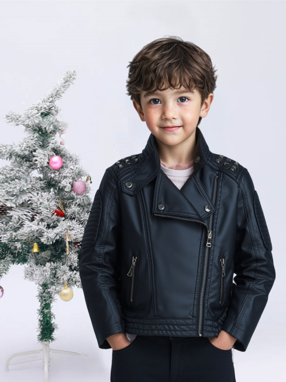 Streetwear Brand Photography - Kinderen waterdichte winddichte jas kinderfotografie dragen
