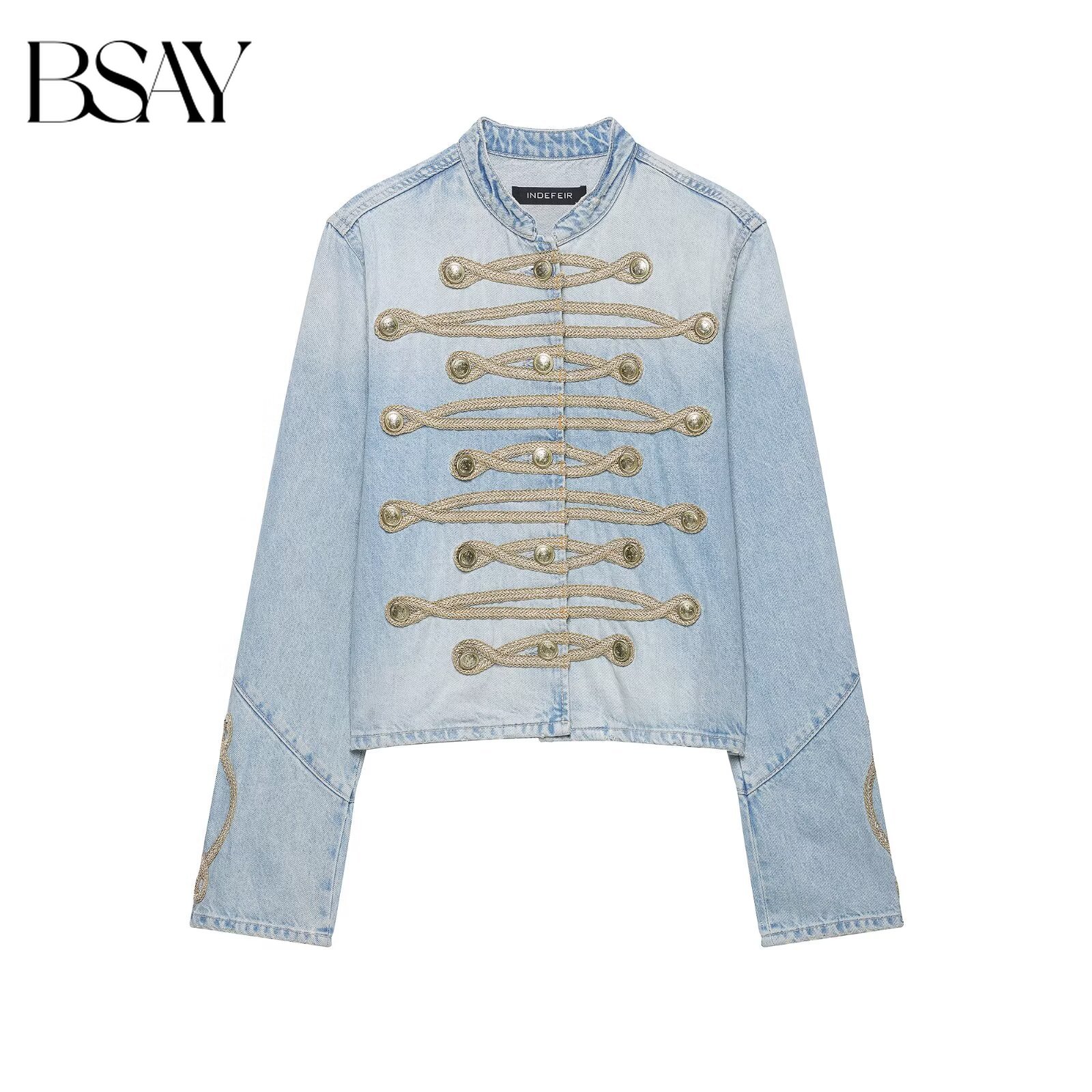 Streetwear Brand Pants - BSAY Herfst Dames Militaire Stijl Denim