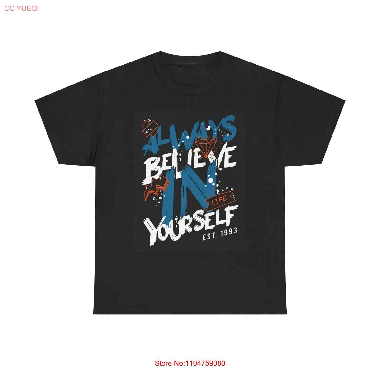 Geloof altijd in jezelf T-shir - Streetwear Brand Always recensie en prijs